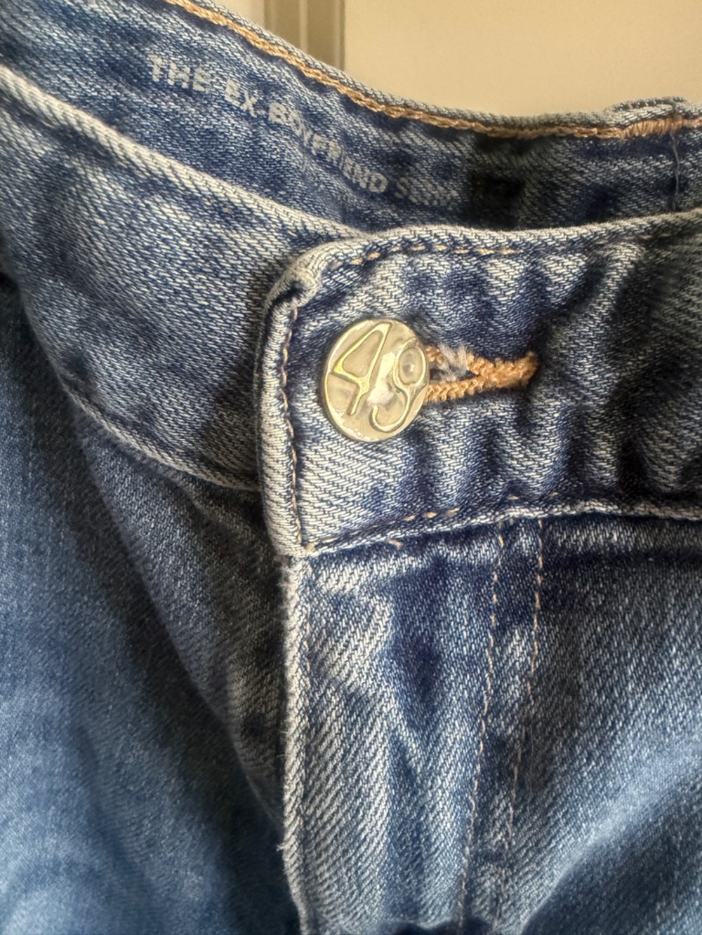 Ag Adriano Goldschmied ex boyfriend slim jeans size 33. Broken in perfection. - Picture 8 of 13